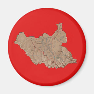 Imã Mapa do Sudão do Sul