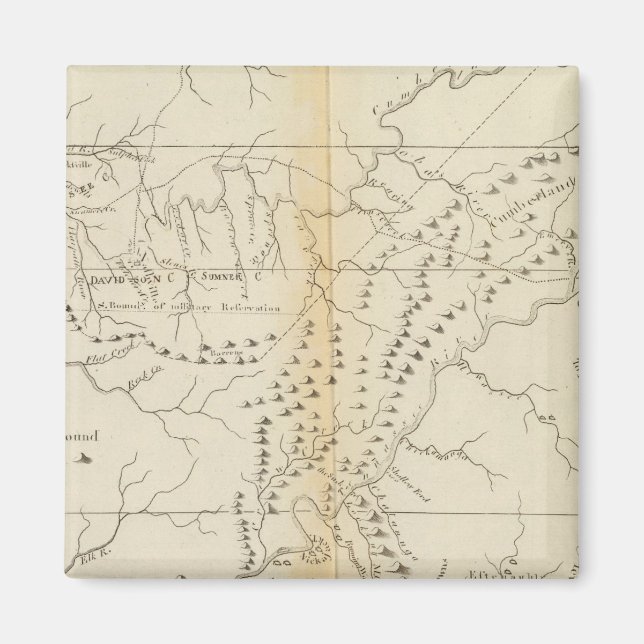 Imã Mapa do Tennessee (Frente)
