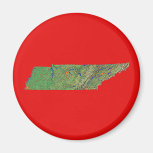 Imã Mapa do Tennessee Magnet