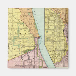 Imã Mapa do Terminal Ferroviário de Chicago