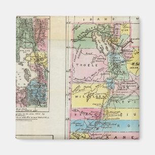Imã Mapa do Território de Utah