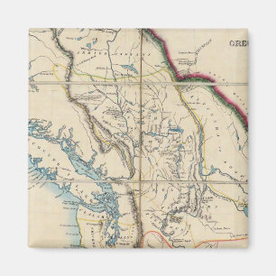 Imã Mapa do Território do Oregon 2
