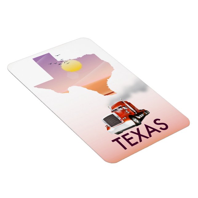 Ímã Mapa do Texas Big Rig (Lado Direito)