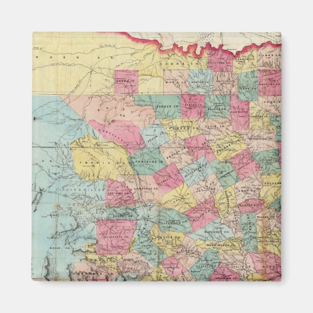 Imã Mapa do Texas de Cordova (Frente)