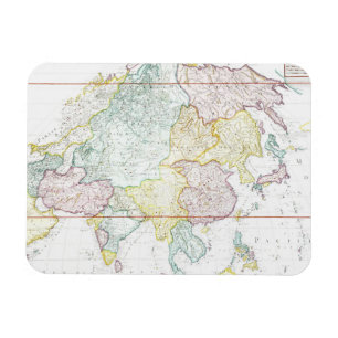 Ímã Mapa do vintage de Ásia   1786