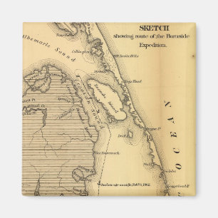 Imã Mapa dos bancos externos (1862)