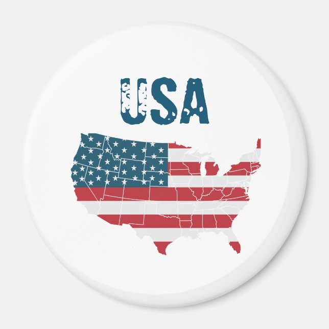 Imã Mapa dos Estados Unidos (Frente)