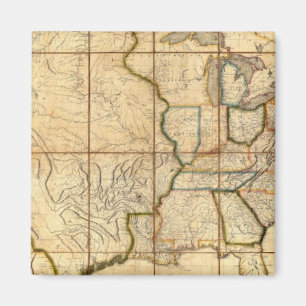 Imã Mapa dos Estados Unidos 3