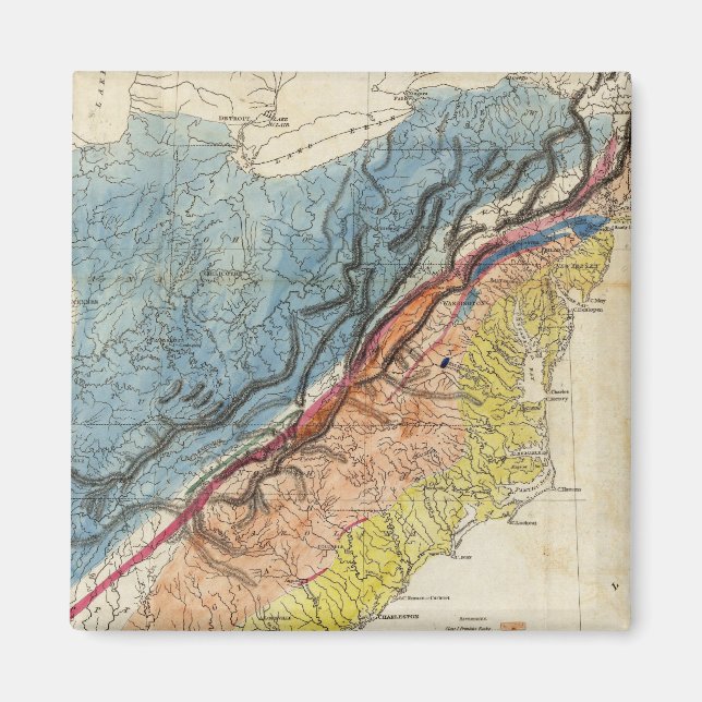 Imã Mapa dos Estados Unidos da América 3 (Frente)