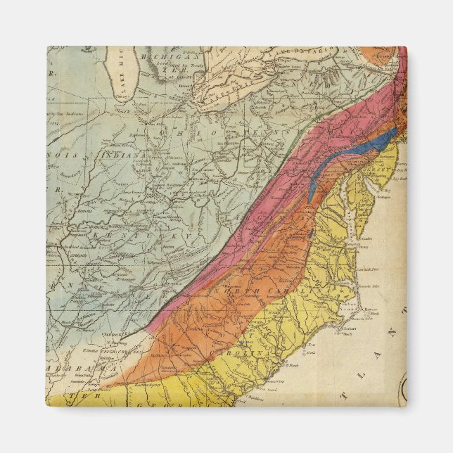 Imã Mapa dos Estados Unidos da América 4 (Frente)