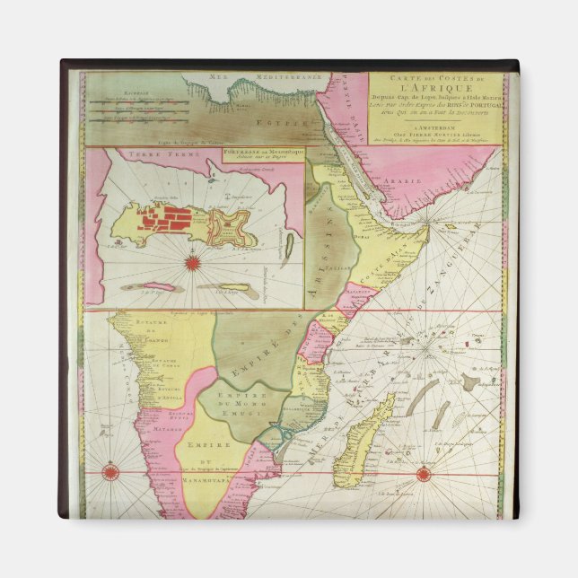 Imã Mapa dos países africanos (Frente)