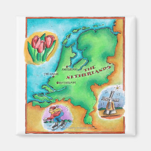 Imã Mapa dos Países Baixos