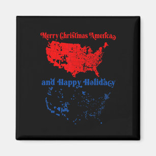 Imã Mapa Eleitoral 2024 Merry Christmas Trump Landslid
