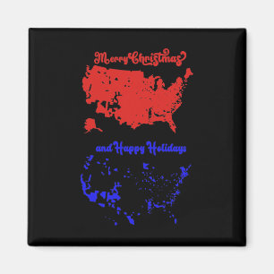 Imã Mapa Eleitoral 2024 Merry Christmas Trump Landslid