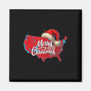 Imã Mapa Eleitoral 2024 Merry Christmas Trump Landslid