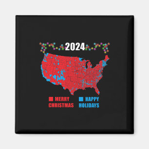 Imã Mapa Eleitoral 2024 Merry Christmas Trump Landslid
