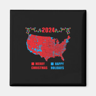 Imã Mapa Eleitoral 2024 Merry Christmas Trump Landslid