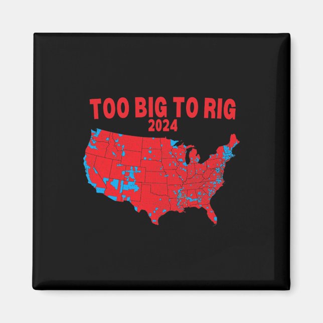 Imã Mapa Eleitoral 2024 Trump 312 Mapa Eleitoral Verme (Frente)