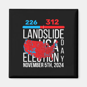 Imã Mapa Eleitoral 2024 Votação Final 312 Trump Landsl