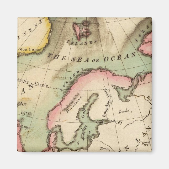 Imã Mapa Elementar (Frente)