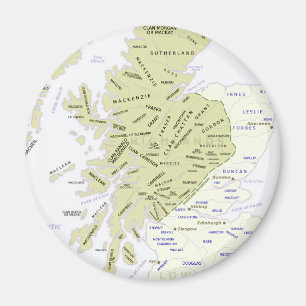 Imã Mapa escocês do clã de Scotland