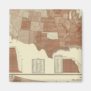 Imã Mapa estatístico das mortes