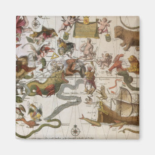 Imã Mapa Estelar Vintage Constellation por Backer and 