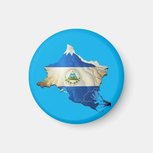 Imã Mapa estilista da Nicarágua (Frente)
