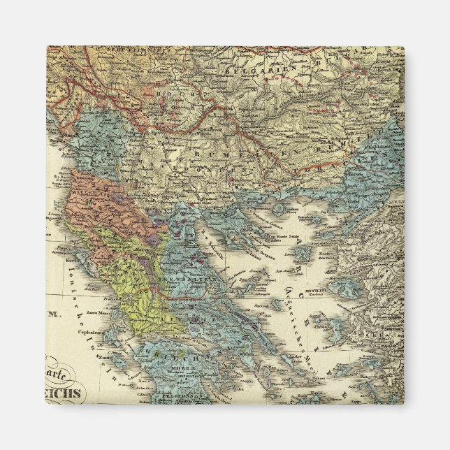 Imã Mapa etnográfico do Império Otomano (Frente)