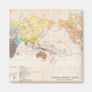 Imã Mapa etnográfico do mundo