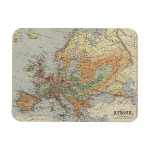 Ímã Mapa europeu da densidade populacional  