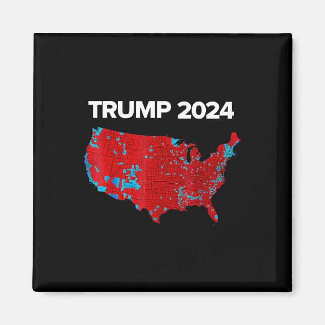 Imã Mapa Exato Dos Resultados Eleitorais De 2024 Trump (Frente)