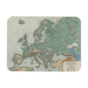 Ímã Mapa físico de Europa