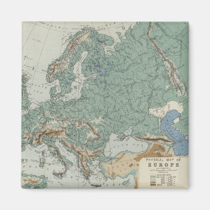 Imã Mapa físico de Europa