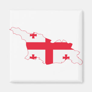 Imã Mapa GE da bandeira de Geórgia
