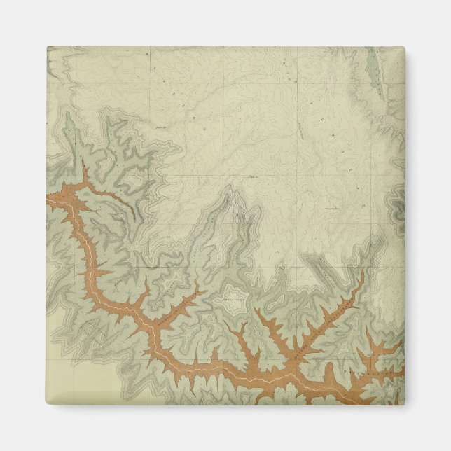 Imã Mapa Geológico Composto do Planalto do Kaibab (Frente)