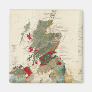 Imã Mapa geológico composto, paleontológico