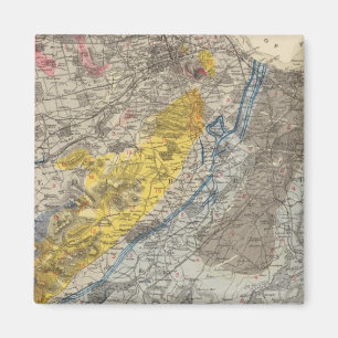 Imã Mapa geológico de Edimburgo