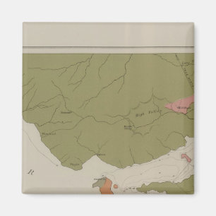 Imã Mapa Geológico do Distrito de Clear Lake