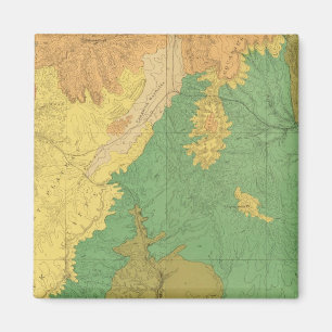 Imã Mapa Geológico Dos Terraços Mesozoicos