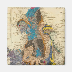 Imã Mapa geológico, Inglaterra, País de Gales