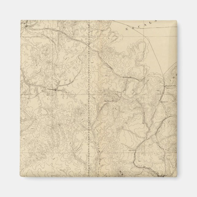 Imã Mapa Geológico Mostrando A Parte Sudoeste (Frente)