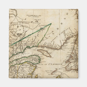 Imã Mapa Geral das Colônias Britânicas Nortes