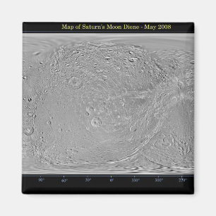 Imã Mapa global da lua Dione de Saturn