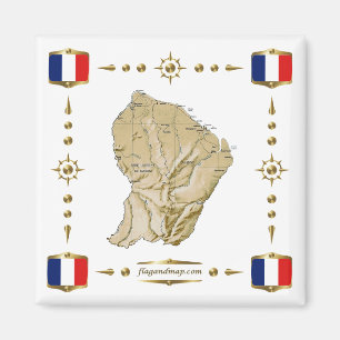 Imã Mapa Guyane + Magnet