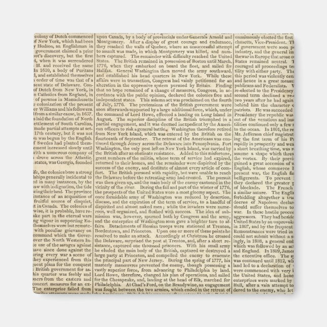 Imã Mapa Histórico 2 dos Estados Unidos (Frente)