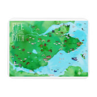 Mapa Ilustrado da Fife Coastal Path Scotland