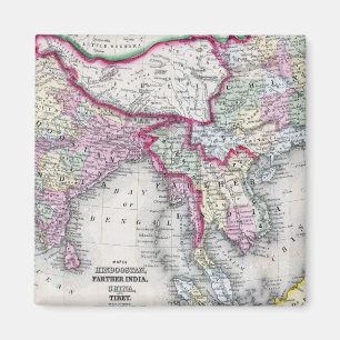 Imã Mapa   India, Tibet, China & SE Ásia de Mitchell