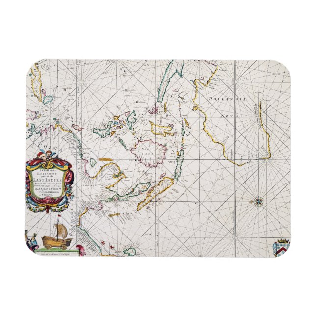 ÍMÃ MAPA: ÍNDICES LESTE, 1670 (Horizontal)
