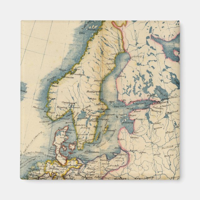 Imã Mapa Industrial Comercial da Europa (Frente)